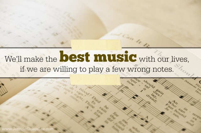 music, life, wrong notes