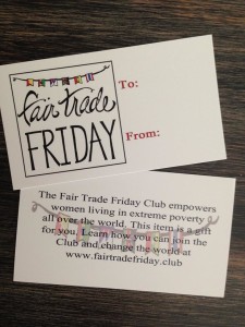 fair trade friday gift tags