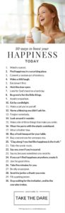 30 ways to boost your happiness... TODAY.