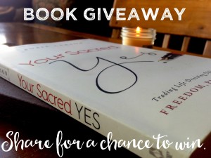 giveaway, Your Sacred Yes, Susie Larson