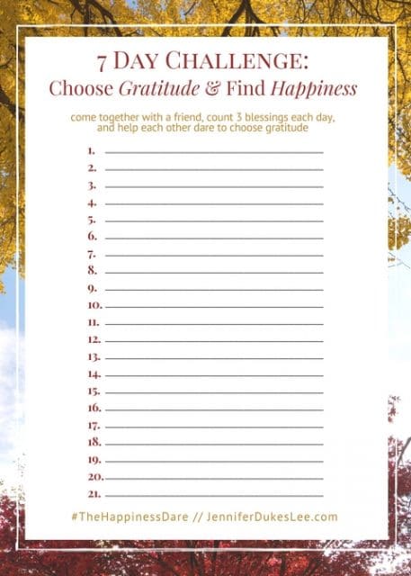 7 days of gratitude