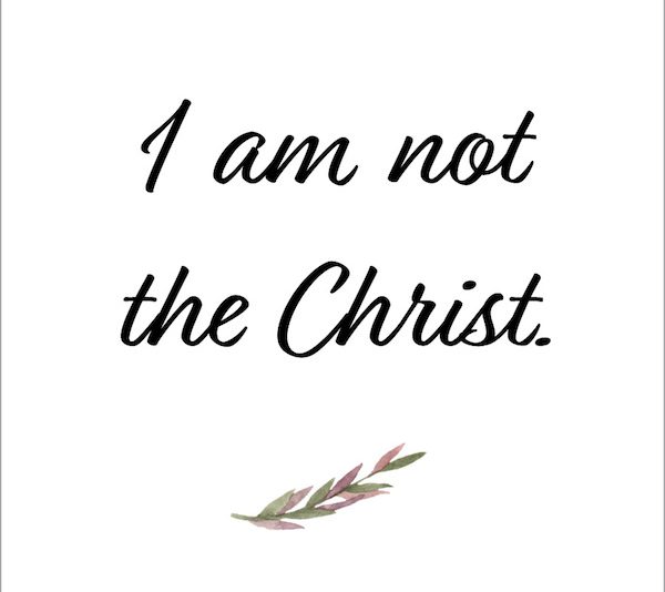 Not the Christ Printable