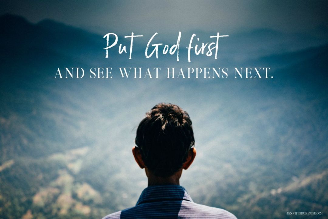 seek god first