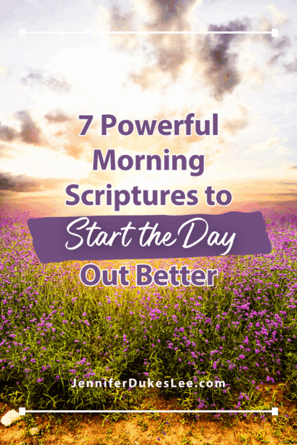 Use the 7 powerful morning Scriptures to start the day to find peace, even on the days you feel anxious, tired, or overwhelmed. Free printable.