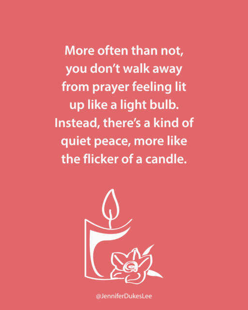 What to expect after you pray quote (Jennifer Dukes Lee quotes)