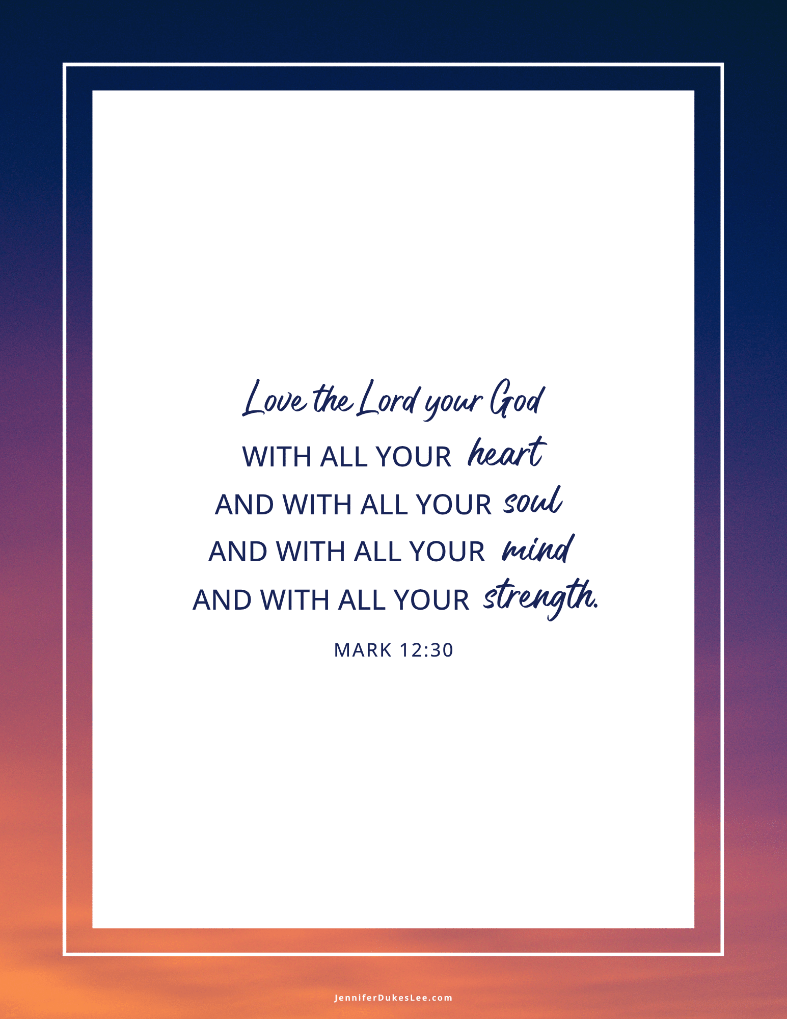 Mark 12:30