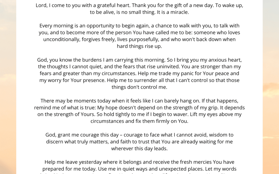 2-Minute Morning Prayer