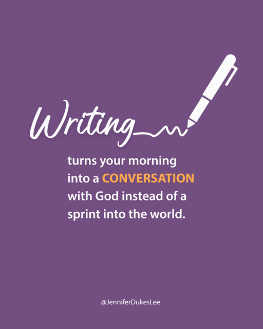 Benefits of morning journaling (best quotes about mornings from Jennifer Dukes Lee)